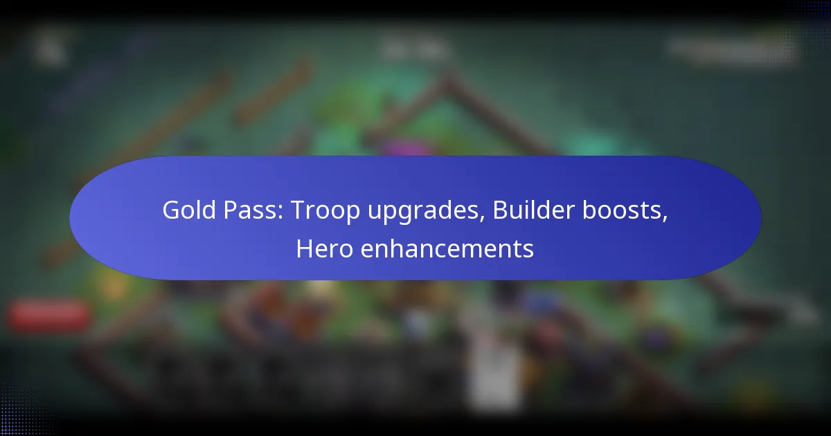 Read more about the article Gold Pass: Troop upgrades, Builder boosts, Hero enhancements
