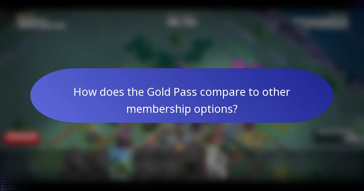 How does the Gold Pass compare to other membership options?
